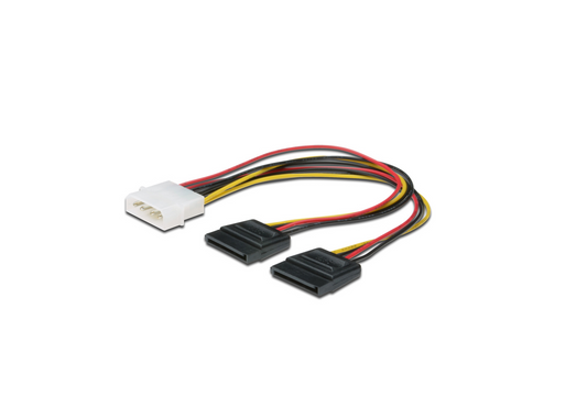 Digitus SATA (Dual) to Molex 0.2m Power Cable