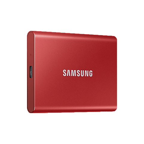 Samsung T7 1TB External SSD USB3.2 Gen2 3Yr Wty - Red