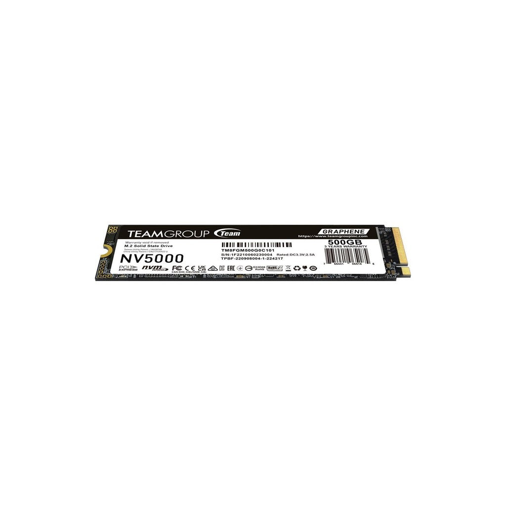 TeamGroup NV5000 500GB 4500MB/s PCIe 4.0 M.2 NVMe SSD
