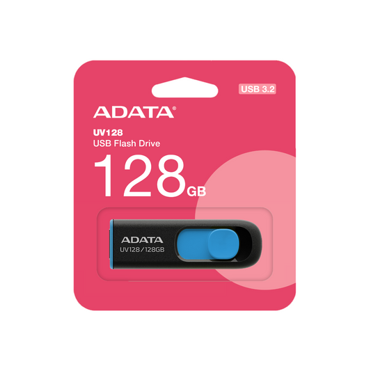 ADATA UV128 128GB USB 3.0 Flash Drive 5Yr Wty